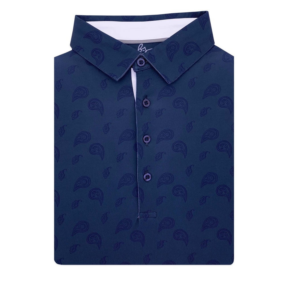 Boston Scott Golf Paisley Golf Shirt *NWT